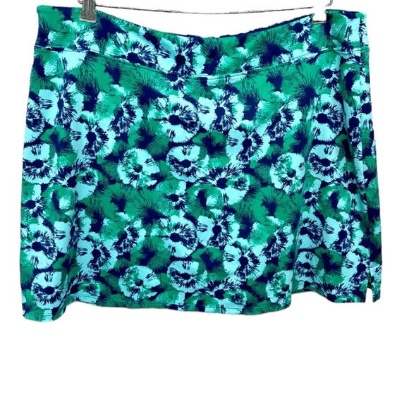 Tranquility by Colorado Clothing Pants - Tranquility sz XXL Skort Skirt with Shorts Underneath Pull On Green Blue…